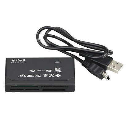 Usb 2.0 Mini Memory Card Reader, Multifunctional All In One Card Reader,, 480mbps, Tf, M2, Xd, Cf, Micro Sd Beauty World Shop