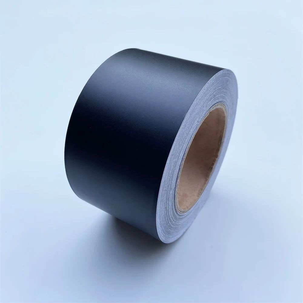 Black Matt Vinyl Wrap Foil Tape Roll Matte Black Stripes Window Trim Film Car Sticers Decal For Car Interior Pillar Beauty World Shop