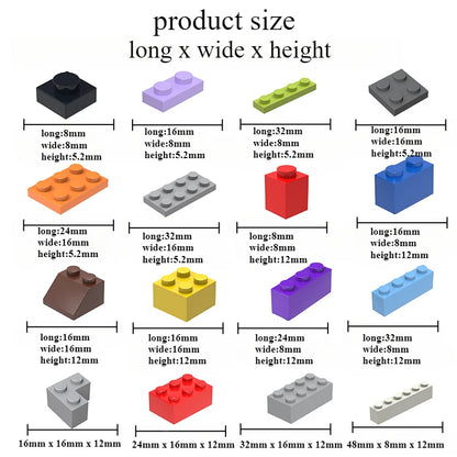 300/1000 DIY creative building blocks bulk set Urban Classic building blocks Assembled birthday gift children's educational toys Beauty Fashion