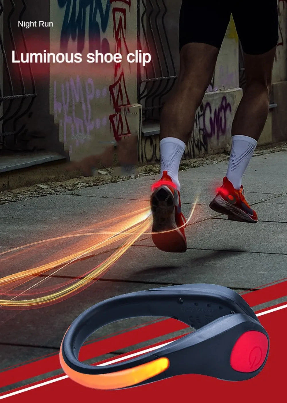 LED Luminous Shoe Clip Light Outdoor Running Cycling Bicycle RGB Novelty Lighting Safety Night Warn Lamp Glowing Zapato Ciclismo Beauty World Shop