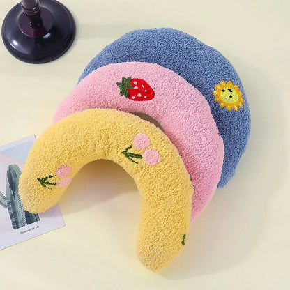 1PC Little Pillow for Cats, Ultra Soft Fluffy Pet Calming Toy Half Donut Cuddler for Joint Relief Sleeping Improve Beauty World Shop