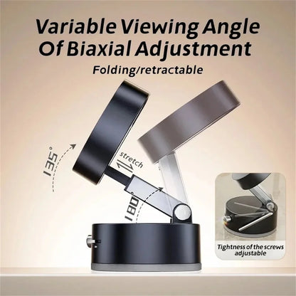 Foldable Phone Stand Strong Magnetic Car Phone Holder Dashboard Phone Holder 360° Rotating Vacuum Suction Cup GPS Bracket in Car Beauty World Shop