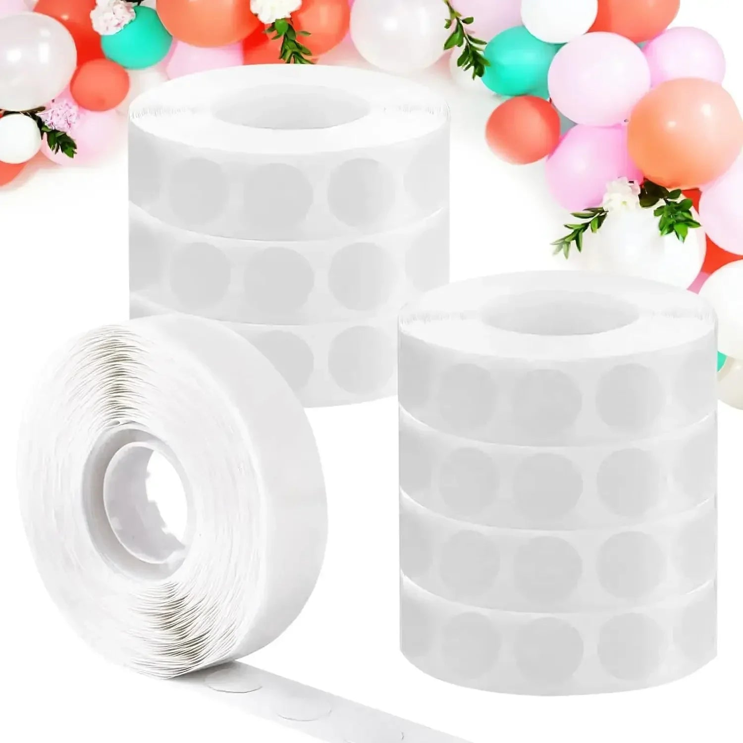 Double Sided Clear Sticky Point Tape Balloon Glue Dot Adhesive Birthday Wedding Party Balloons Glue Sticker Photoes Stand Arch Beauty World Shop