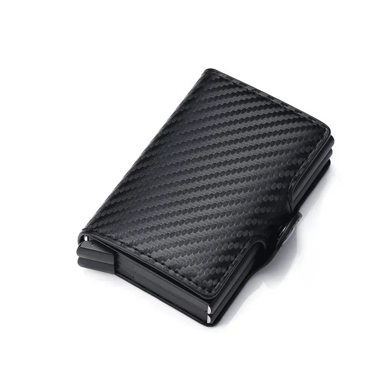 Anti Rfid Carbon Fiber Credit Card Holder Mens 14 Bank Cardholder Case Wallet Metal Minimalist Wallet Money Bag Male Purses Beauty World Shop