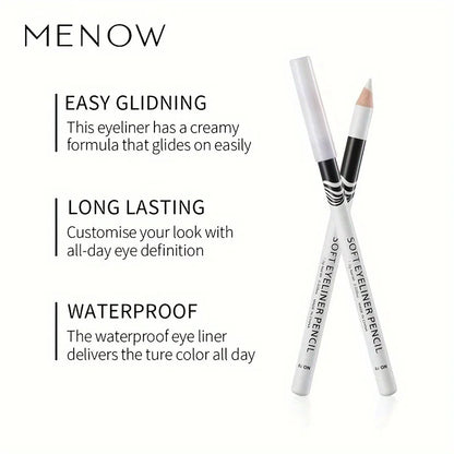 Wooden Rod White Inner Eyeliner Pen Eyelid Under Crease Pen Matte White Pen Beauty Eyeliner Easy Coloring Beauty Trend Shop