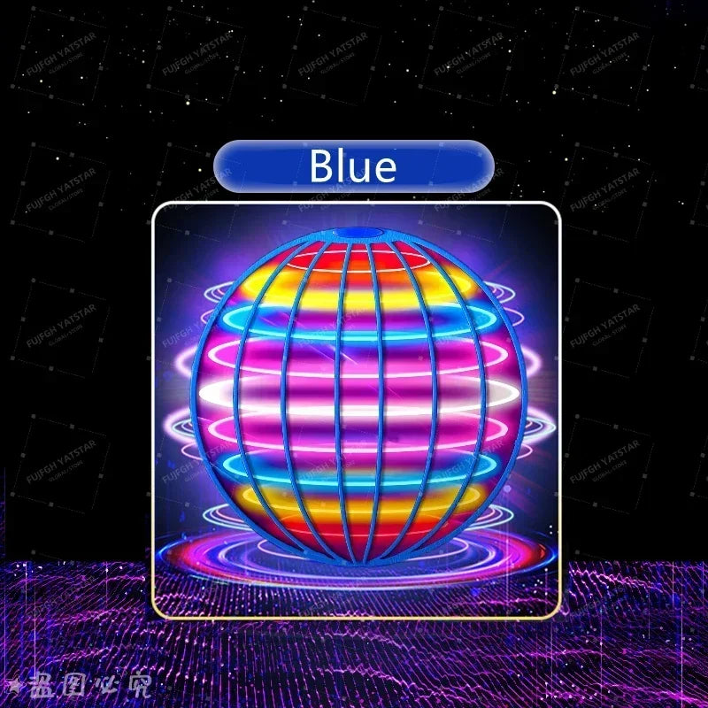 Flying Ball Children's Hand Controlled Color LED Cosmic Globe 360 ° Rotating Suspension Ball Suitable for Indoor and Outdoor Toy Beauty World Shop