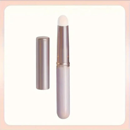 Professional round headed lipstick brush with cap, handheld palm brush, suitable for all skin types, lip brush applicator Beauty World Shop