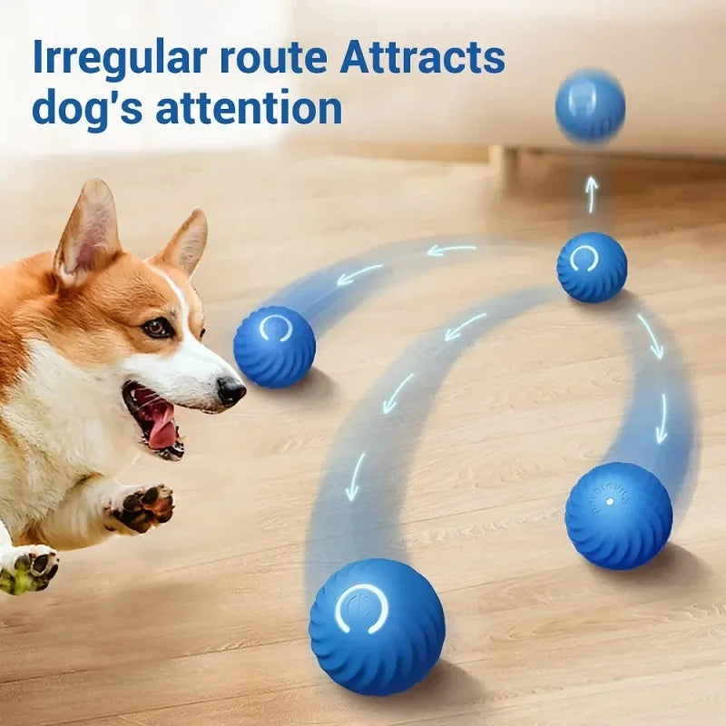 Dog Toy Ball Automatic Moving Bouncing Rolling Ball USB Smart puppy Interactive Dog Chew Toy Ball Beauty World Shop