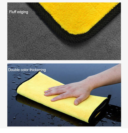 Car Wash Microfiber Towel 30x30/60CM Car Cleaning Drying Cloth Hemming Car Care Cloth Detailing Car Wash Towel Beauty Fashion