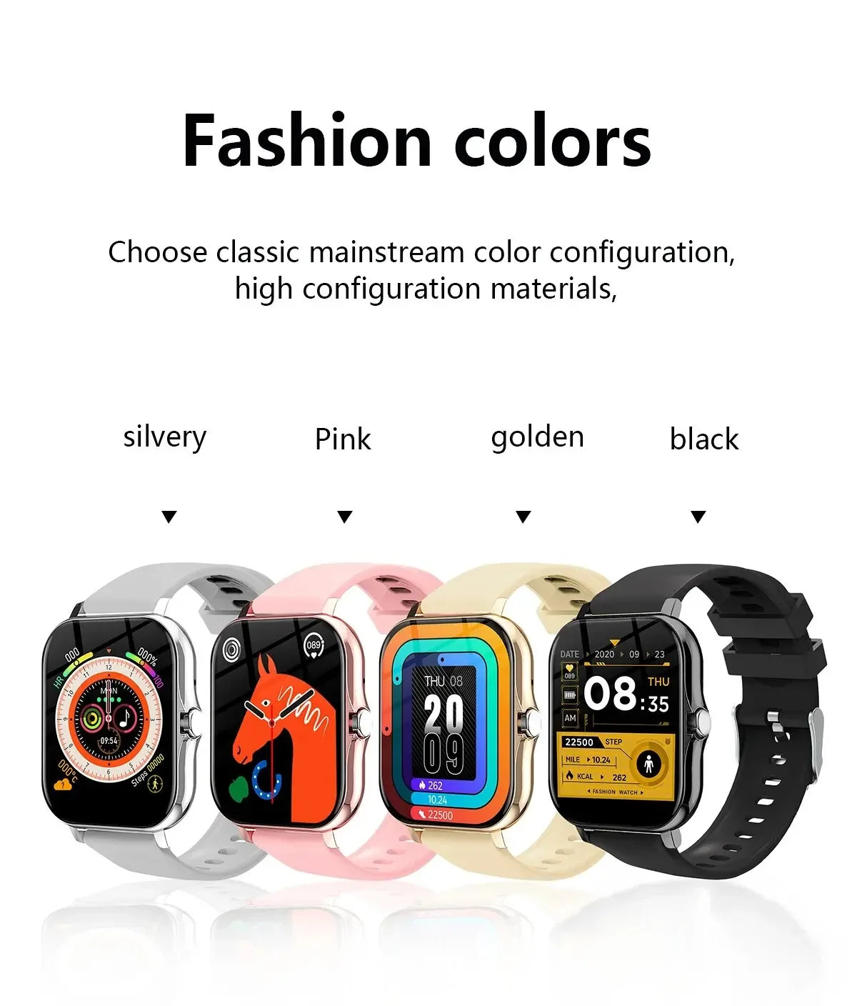 Smart Watch For Men Women Gift Sports Fitness Watch Bluetooth Call Digital Heart Rate Monitor Smartwatch GPS Tracking Wristwatch