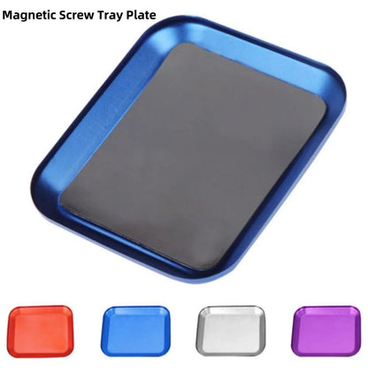 RC Repair Tool Aluminium Alloy Magnetic Screw Tray Plate For Airplane Car Boat Crawler Axial SCX10 D90 D110 Model Repair Tool Co Beauty Fashion