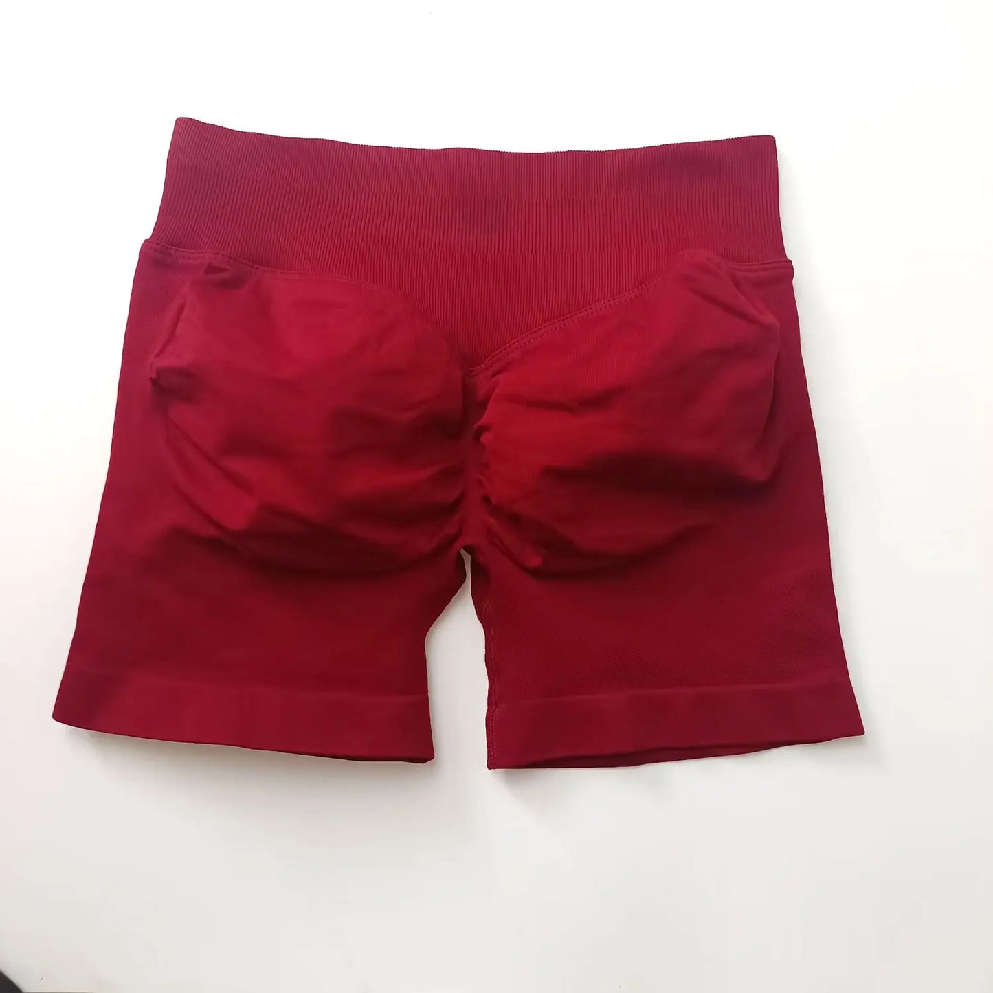 NCLAGEN Impact Shorts 4.5" Women Fitness Sports Biker Shorts Low Ribbed Band Gym Workout Scrunch Butt Yoga Seamless Leggings Beauty World Shop