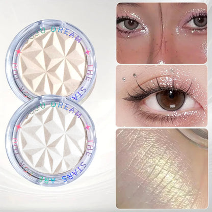Shimmer Diamond Glow Highlighter 2-Color Palette – Brighten & Contour, Radiant Skin, Natural Glow for Festival & Daily Makeup Beauty World Shop
