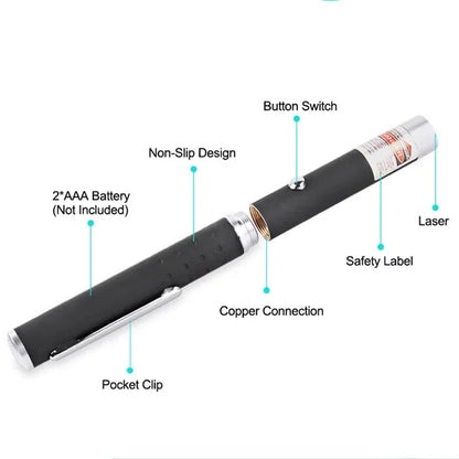 Pet Laser Pointer & LED Flashlight - Interactive Cat Scratching Toy, Christmas Gift for Cats/Kittens Beauty World Shop