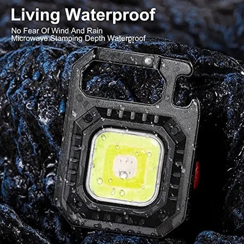 Mini LED Flashlight Magnetic COB Outdoor Camping Pocket Work Light 800 Lumens USB Rechargeable 7 Modes Spotlights Beauty World Shop