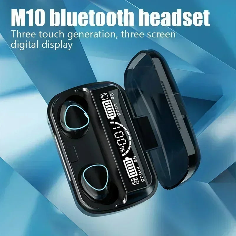 New TWS Bluetooth Earphones Handfree LED Dispay Headphones Bluetooth HiFi Stereo Music Wireless Earbuds for all smartphones Beauty Fashion