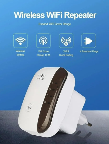 Wireless Signal Booster Wifi Extender Small Steamed Bun Network Repeater Ap Broadband Home Router Signal Amplification Extension Beauty World Shop