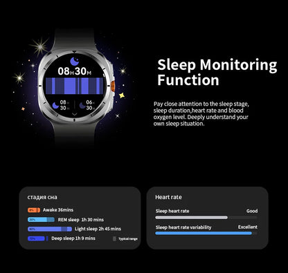 Smart Watch 8 Ultra 2025 Color Matching GPS Compass Smart Watch BT call NFC IP68 Waterproof 4GB Health monitoring Reduction 100% Beauty World Shop