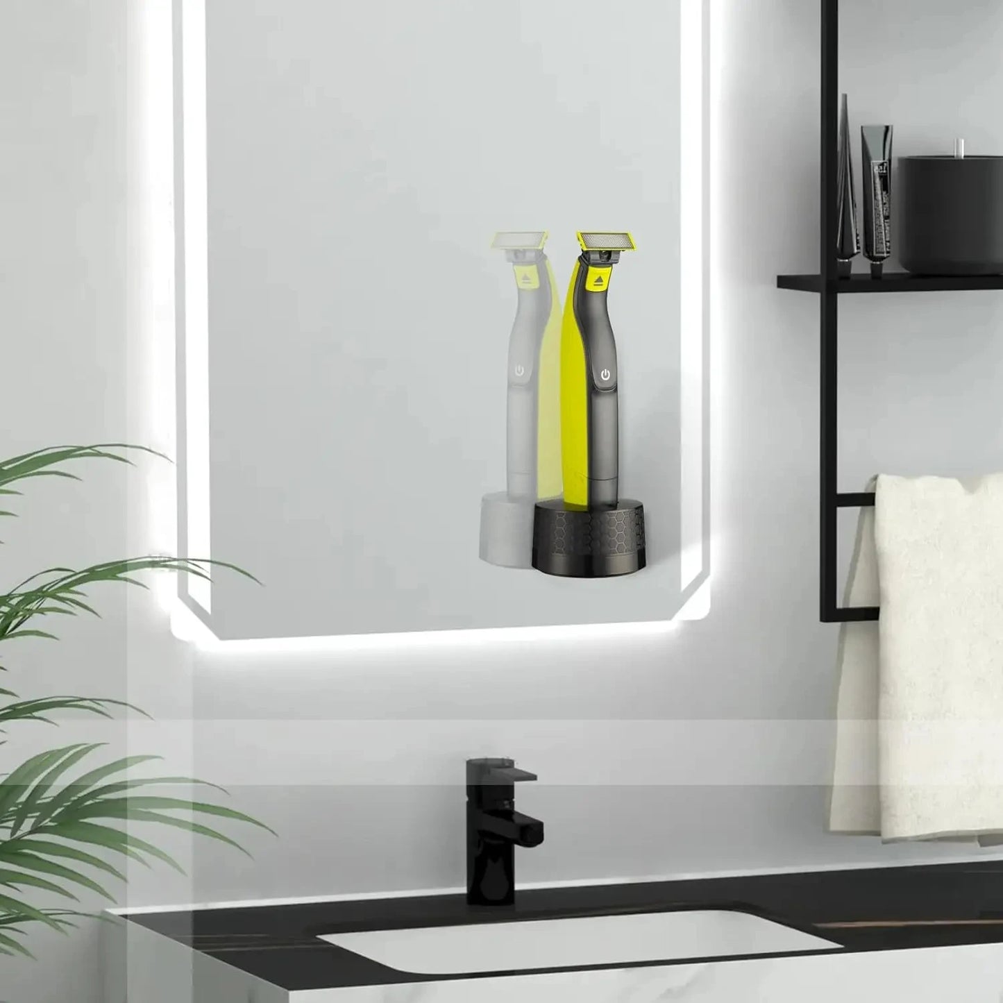 Wall Mounted Charging Base Charger Holder for Philips One Blade QP2520 QP2530 QP2620 QP2630 Hybrid Electric Shaver Beauty World Shop