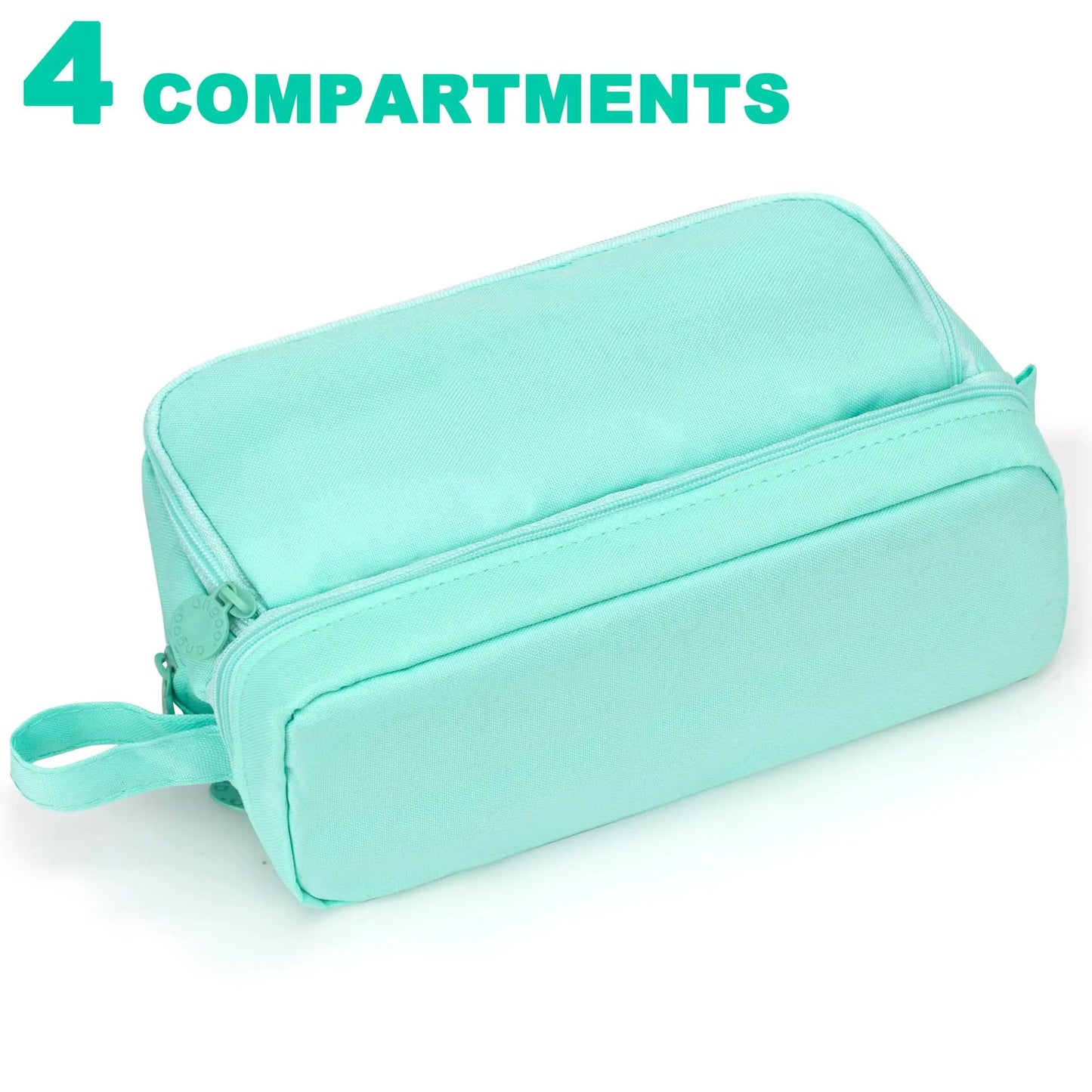 Large-Capacity Portable Pencil Case Minimalist Multi-Compartment Pencil Case Stationery Organizer Desktop Storage Pouch Beauty World Shop