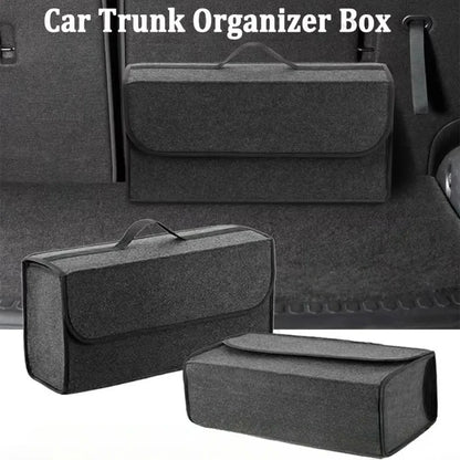Car storage box car felt anti slip trunk storage tool large capacity soft packaging portable and movable storage home Beauty World Shop