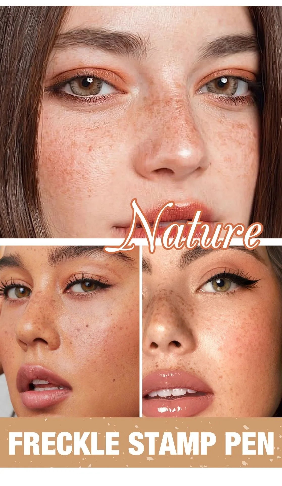 1PC Face Fake Freckles Pen Natural Waterproof Lifelike Fake Freckles Pen for Long Lasting Look Dot Spot Pen Makep Tool Cosmetic Beauty World Shop