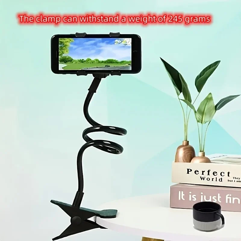 Universal Long Arm Lazy Person Bracket Mobile Phone Clamp Bedside Desktop Support For iPhone Xiaomi Huawei Samsung Phone Stands Beauty World Shop