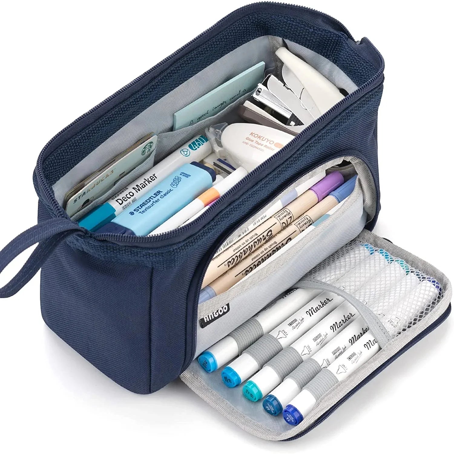 Large Capacity Pencil Case Cute Student Pencil Cases Big Pen Bag Case Storage Box Boy Girl Kid Office School Stationery Supplies Beauty World Shop