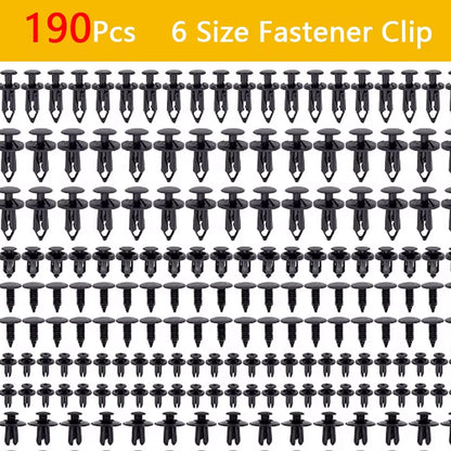 Car Retainer Clips Plastic Fasteners Kit 6 Size Auto Push Pin Rivets Set Body Bumper Push Rivet Clips ﻿ Beauty World Shop