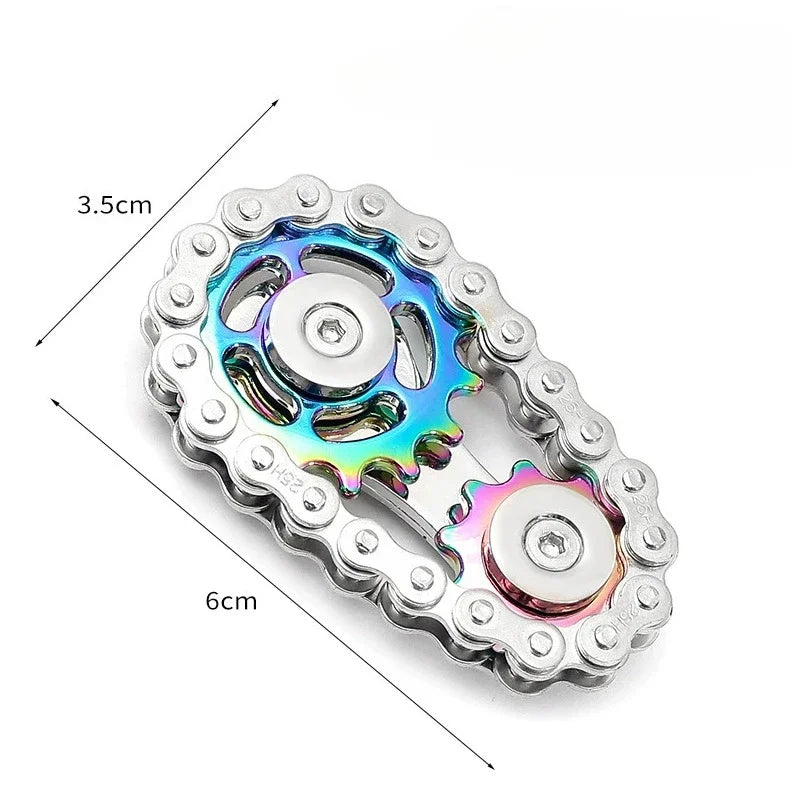 Metal Fidget Spinner Office Desk Toy Stress Relief Gears Hand Spinner for Adults desk decoration home decor Relieve stress relax Beauty World Shop