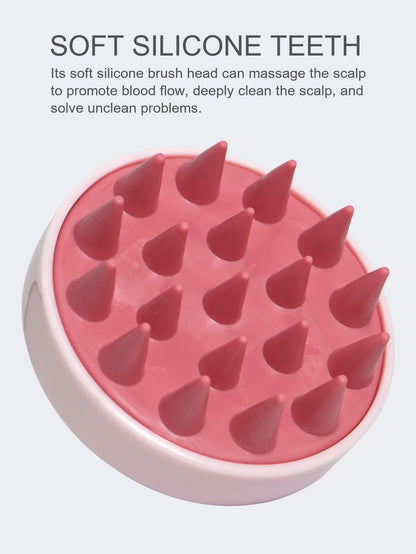 Silicone Shampoo Scalp Hair Massager Head Body Scalp Massage Brush Scalp Massage Brush Comb Magic Handle Brush Spa Massage Brush Beauty World Shop