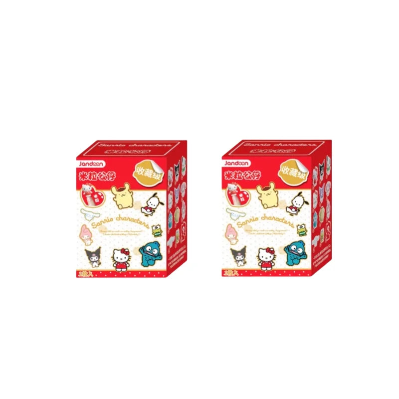 Sanrio Characters Sanrio Family Mini Figurine Series Blind Box Mini Doll Kt Cat Melody Kuromi Office Desktop Decoration Toy Gift Beauty World Shop