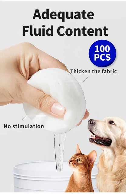 Pet Cleaning Products Eye Wipes To Remove Tear Marks Cleaning Wet Tissues Cat Wiping Eyes Removing Tear Marks and Cleaning Pet Beauty World Shop