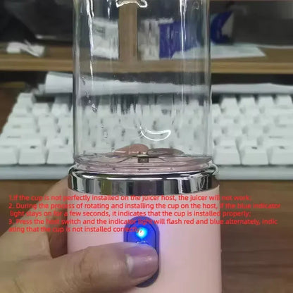 Portable Blender Bottle Electric 6 Blades Multifunction Juice Blender Fresh Juice Smoothie Blender Ice CrushCup Food Processor Beauty World Shop