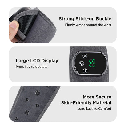 Cordless Heating Ankle Wrist Brace Vibration Massager Electric Hot Compress Massage Ankle Guard Wristband Hand Foot Protector Beauty World Shop