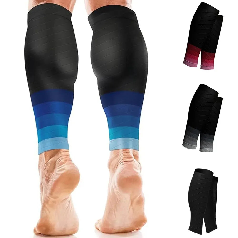 1Pair Calf Support Compression Sleeves for Women Men Running 20-30mmHg Footless Leg Socks Outdoor Sports Marathon Beauty World Shop