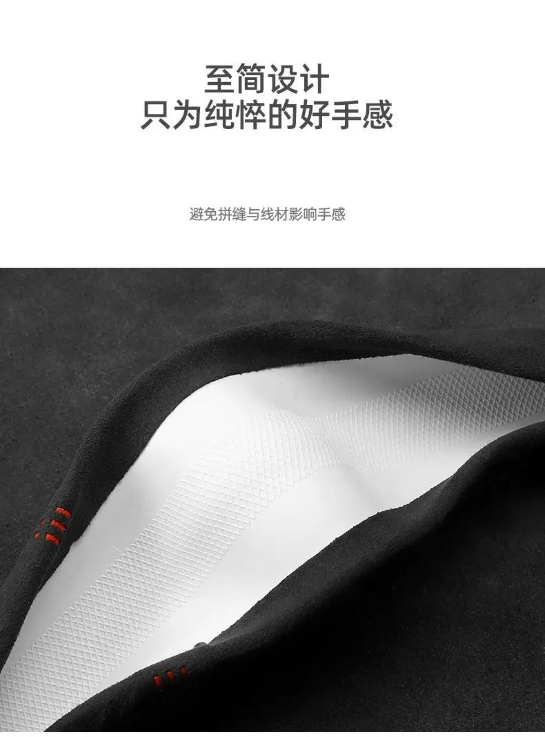 Steering Wheel Cover, Ultra-thin, Non-slip, D-shaped Round, Breathable, Sweat-absorbent, Suede Cover for All Seasons Beauty World Shop