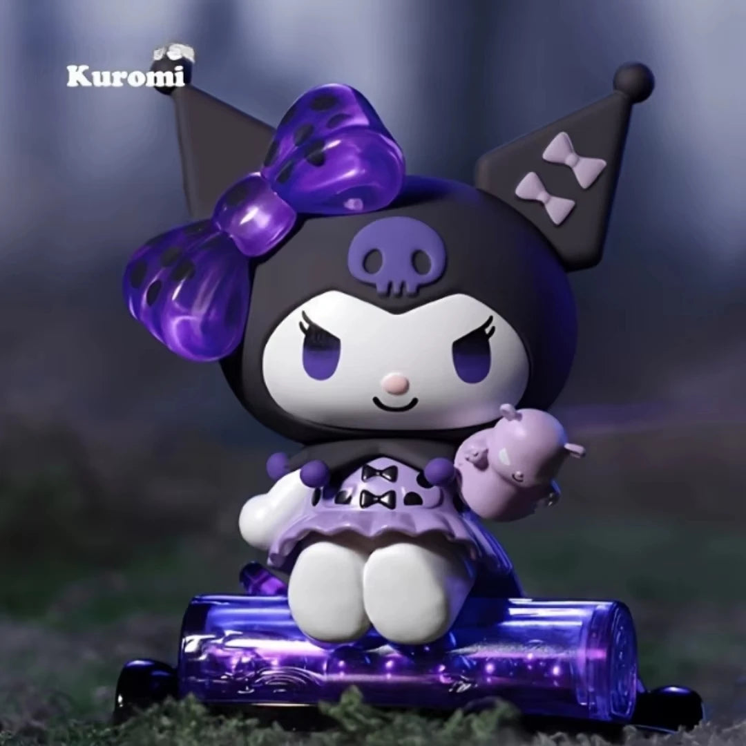 Sanrio Blind Box Cartoon Kuromi Doll Lucky Divination Anime Series Action Figure Model Doll Child Toy Desktop Decor Birthday Gif Beauty World Shop