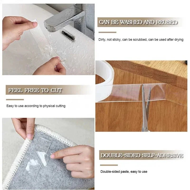Ultra-strong Double Sided Adhesive Monster Tape Home Appliance Waterproof Wall Stickers Home Improvement Resistant Tapes Beauty World Shop