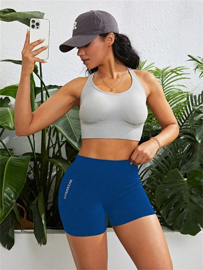 Women High Waist Butt Lift Sports Short Pants High Stretch Qyuick-Drying Breathable Yoga Shorts Athletic Tights Beauty World Shop