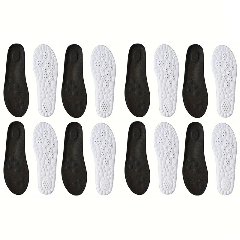 1Pair/2Pairs/4Pairs High Elasticity Latex Sport Insoles Soft Shoe Pads Arch Support Orthotic Insoles Breathable Deodorant Insole Beauty World Shop