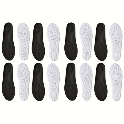 1Pair/2Pairs/4Pairs High Elasticity Latex Sport Insoles Soft Shoe Pads Arch Support Orthotic Insoles Breathable Deodorant Insole Beauty World Shop