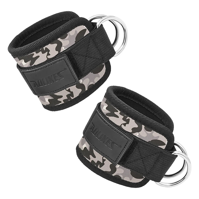 AOLIKES Adjustable Padded Ankle Wrist Cuffs Padded Straps D-Ring Glute Kickback for Cable Machine, Ideal for Glutes Exercises Beauty World Shop