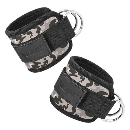 AOLIKES Adjustable Padded Ankle Wrist Cuffs Padded Straps D-Ring Glute Kickback for Cable Machine, Ideal for Glutes Exercises Beauty World Shop