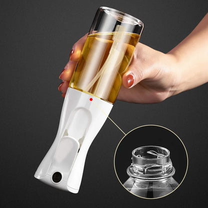 200/300/500ml Oil Spray Bottle BBQ Cooking Olive Oil Sprayer Plastic Baking Oil Spray Empty Bottle Vinegar Bottle Or  Oil brush Beauty World Shop