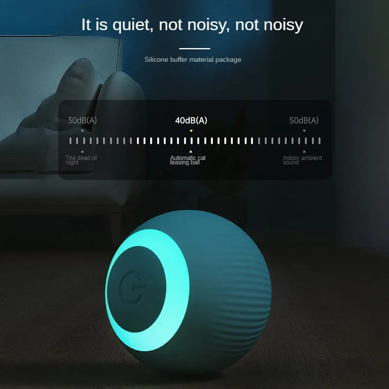 Automatic Moving Cats Toy Interactive Ball Rechargeable Rolling Electric Ball Home Pet  Accessories Things for  Supplies Beauty World Shop