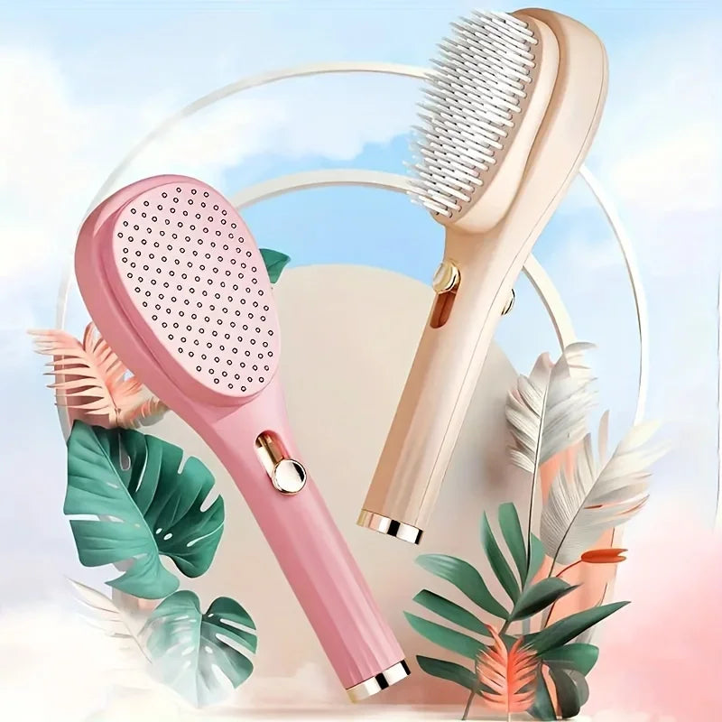 1pcs Magic Retractable Hair Comb-Anti-Static Scalp Massaging & Detangling Brush for All Hair Types Holiday Gift Box Beauty Tool Beauty World Shop