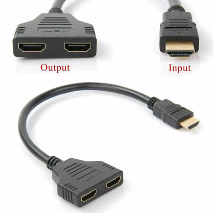 Hdmi Compatible Splitter Cable Video Switch Adapter Output Hub X Box Ps3 4 Dvd Hdtv Pc Laptop TV Hd 1080p 1 Input 2 Beauty World Shop