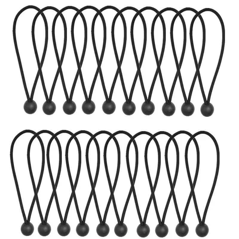 Outdoor Elastic Ball Rope Bungee Cords Portable Tent Fixing Tarpaulin Awning Canopy Heavy Duty Tarp Tie Down for Shelter Cargo Beauty Trend Shop
