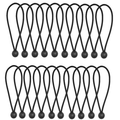 Outdoor Elastic Ball Rope Bungee Cords Portable Tent Fixing Tarpaulin Awning Canopy Heavy Duty Tarp Tie Down for Shelter Cargo Beauty Trend Shop